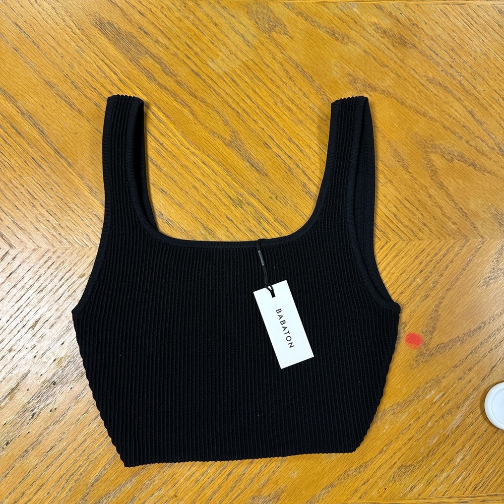Aritzia Sculpt Knit Squareneck Crop Top